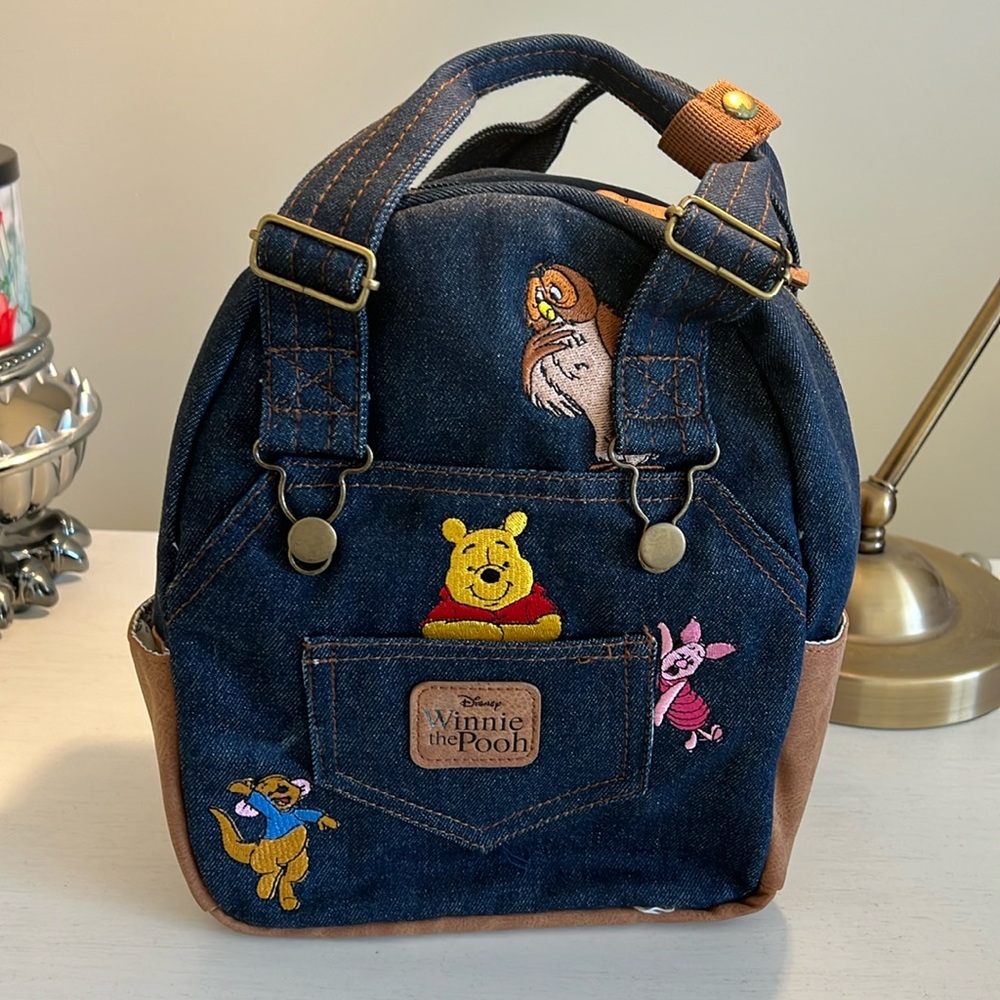 NWT Winnie the Pooh mini overall backpack!